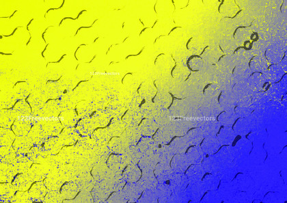 Abstract Blue and Yellow Background Texture