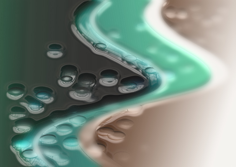 Abstract Brown and Green Background Texture Design