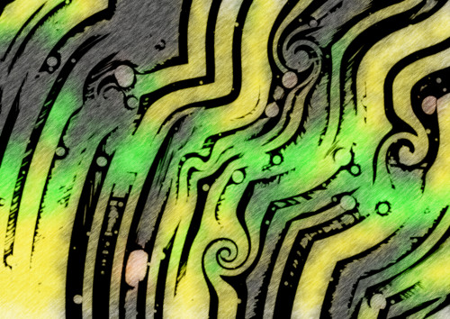 Abstract Black Green and Yellow Background Texture Design