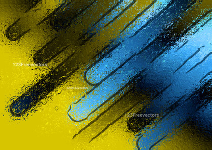 Blue Gold and Black Abstract Texture Background