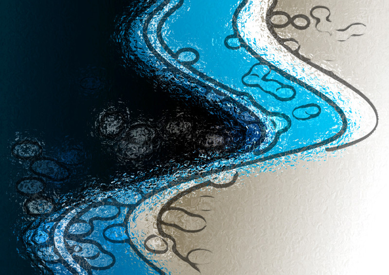 Abstract Blue Grey and Black Texture Background