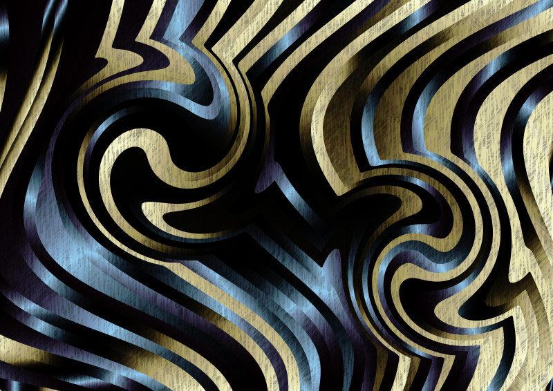 Abstract Blue Yellow and Black Background Texture
