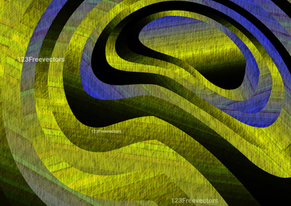 Abstract Blue Yellow and Black Texture Background
