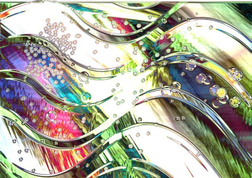 Abstract Pink Green and White Texture Background Design