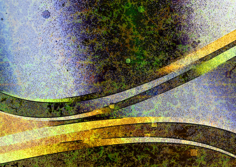 Abstract Blue Green and Yellow Texture Background