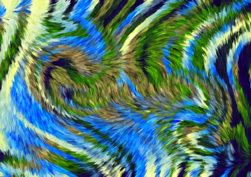 Blue Green and Yellow Abstract Texture Background Image
