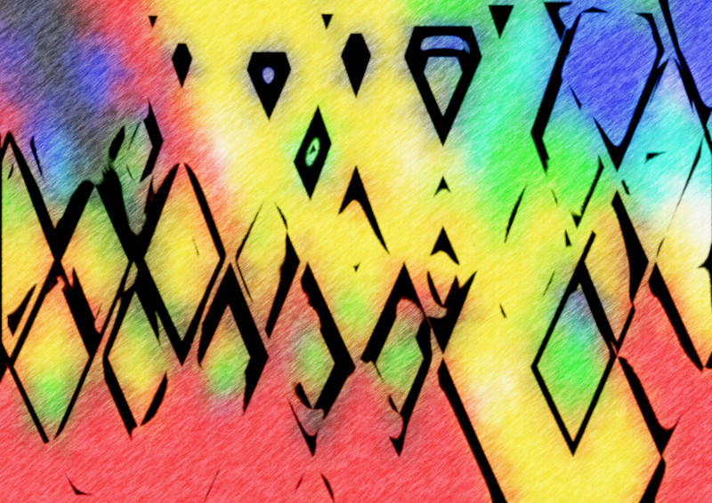 Abstract Red Yellow and Blue Background Texture