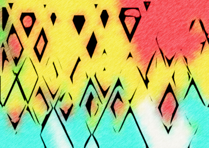 Abstract Red Yellow and Blue Texture Background