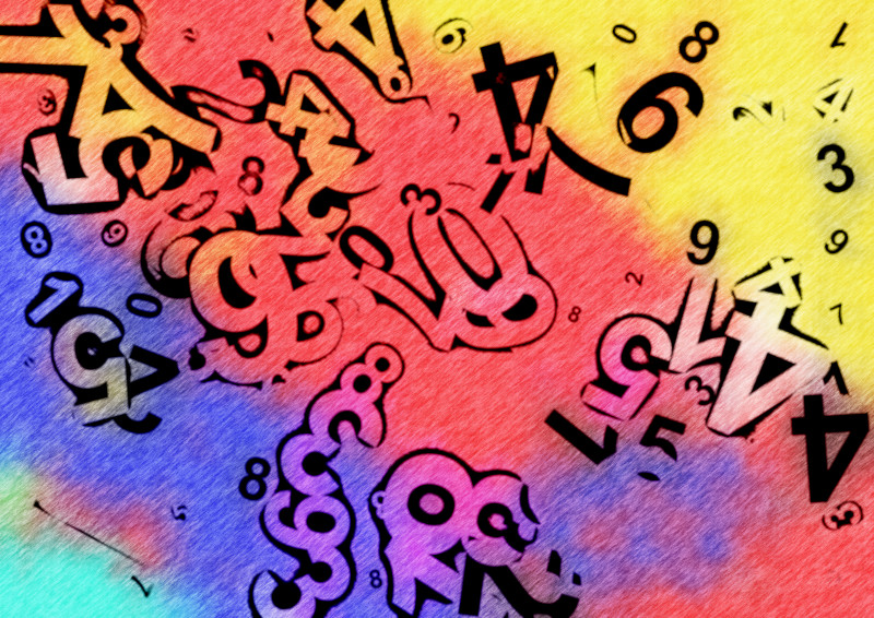 Red Yellow and Blue Abstract Texture Background Image