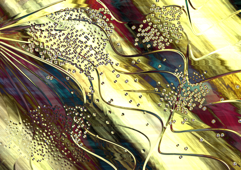 Red Yellow and Blue Abstract Texture Background Image