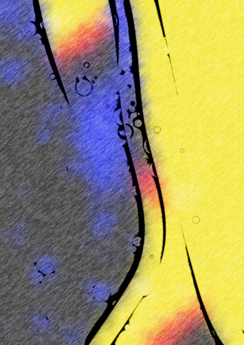 Abstract Yellow Grey and Blue Background Texture Design