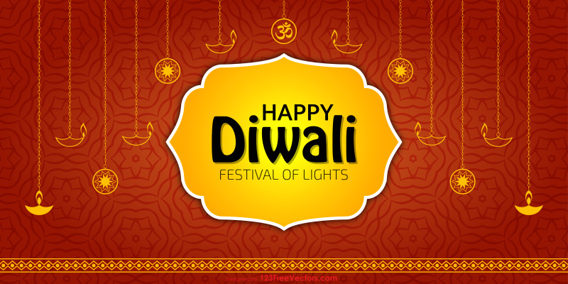 Diwali Greeting Vector