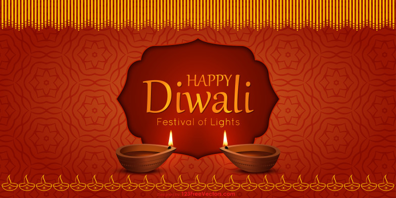 Diwali Banner Background Vector