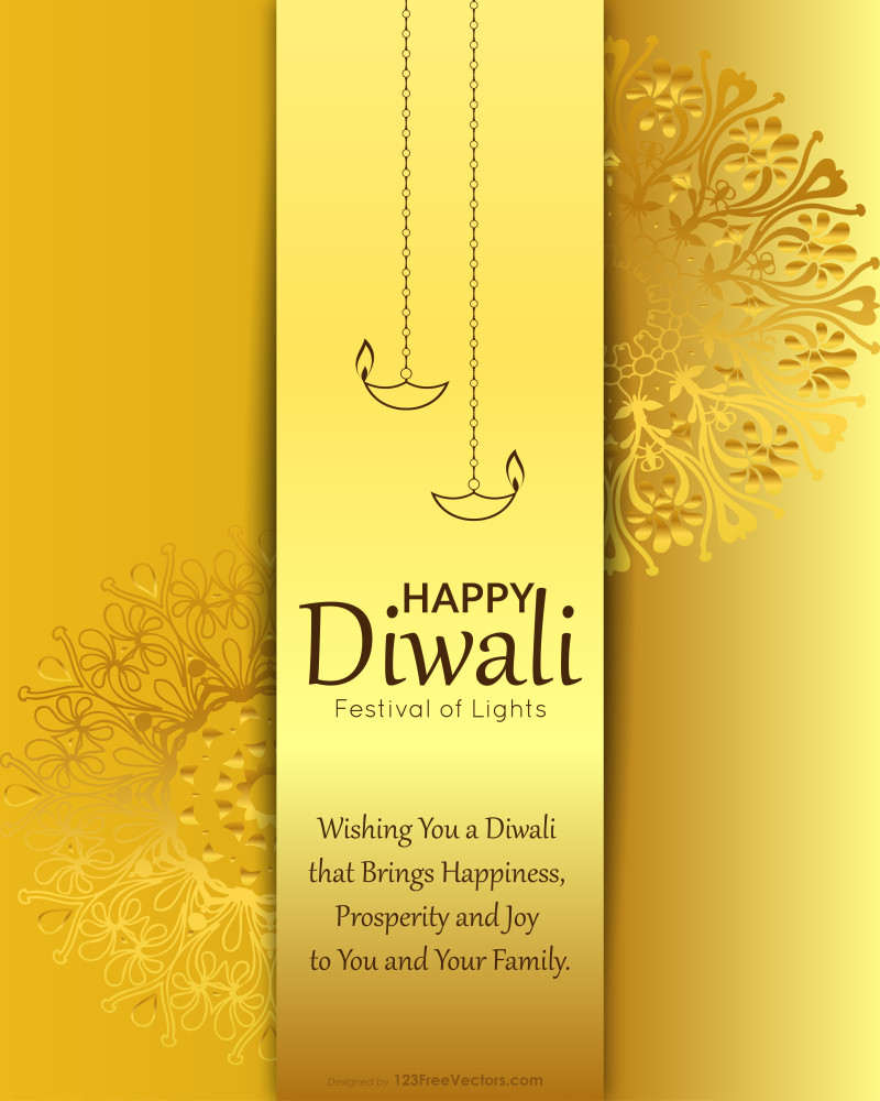 Golden Diwali Poster
