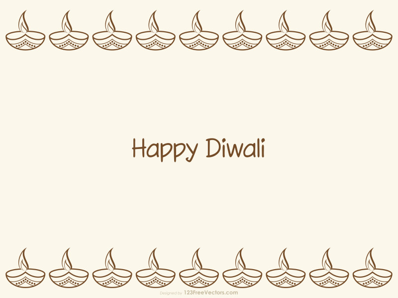 Diwali Diya Border