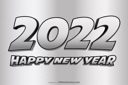 Silver New Year Background 2022