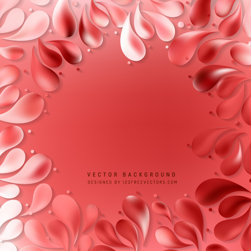 Abstract Red Arc Drops Background