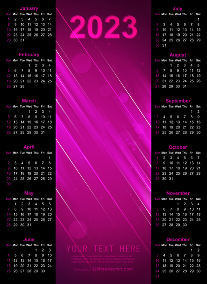 Calendar 2023 Template Ai