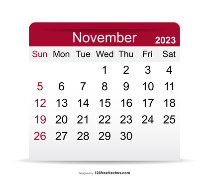 2023 November Calendar