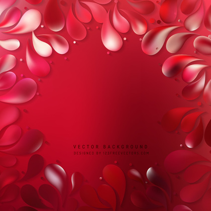 Abstract Red Arc Drops Background Template