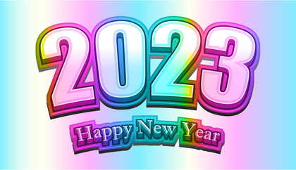New Year Colorful Background 2023 Image