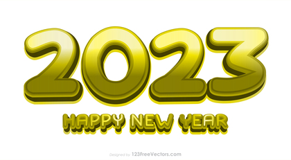 New Year Gold Background 2023