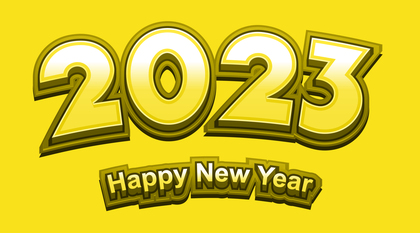 New Year Yellow Background 2023