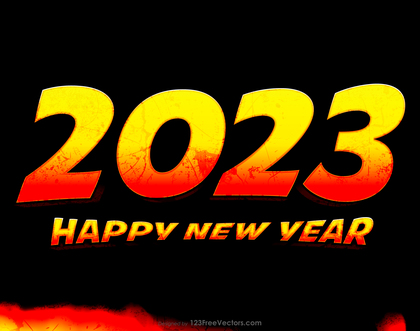 Fire New Year Background 2023