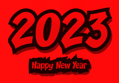 Red New Year Background 2023