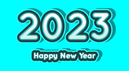 Blue New Year Background 2023