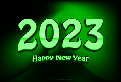 Green New Year Background 2023 Graphic