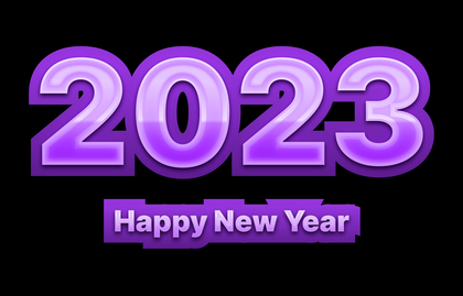 Purple and Black New Year Background 2023
