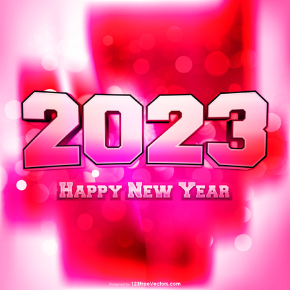 2023 Happy New Year Vector