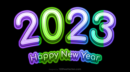 Happy New Year 2023 Illustration