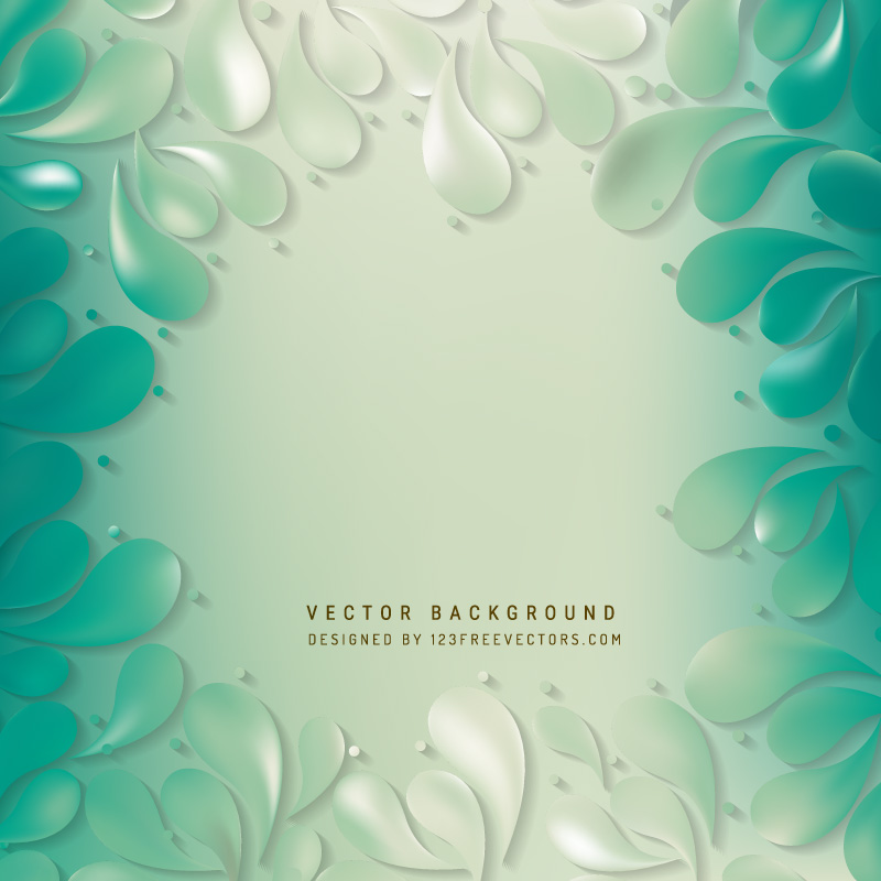 Light Turquoise Arc-Drop Background Design