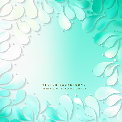Abstract Light Turquoise Arc-Drop Background