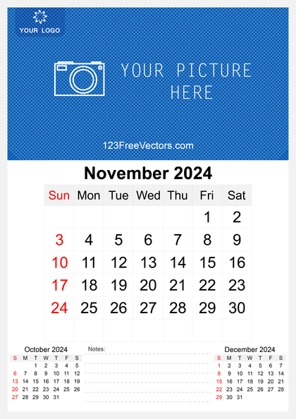 Wall Calendar November 2024