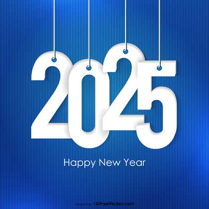 Blue New Year Background 2025 Image