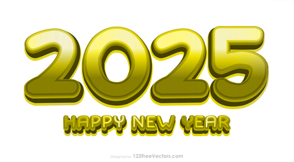 New Year Gold Background 2025