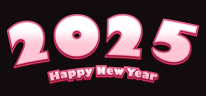 2025 Happy New Year Poster