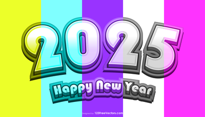 New Year Card 2025 Graphic