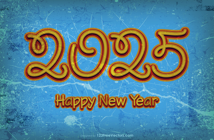 New Year Background 2025 Vector Image