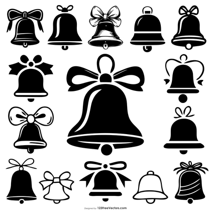 15 Bell Silhouette Designs for Christmas Decoration