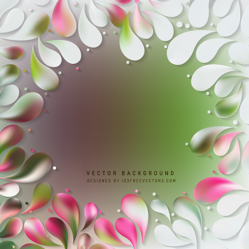 Abstract Floral Drops Background