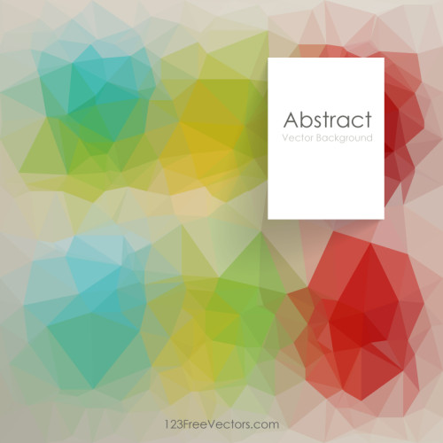 Low Poly Colorful Background Clip Art