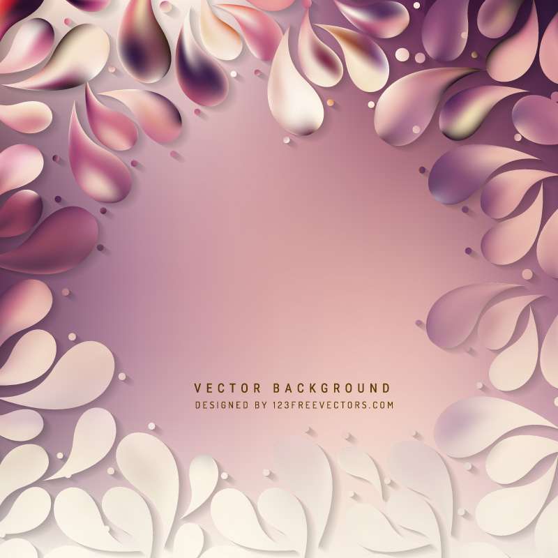 Floral Ornamental Drops Background