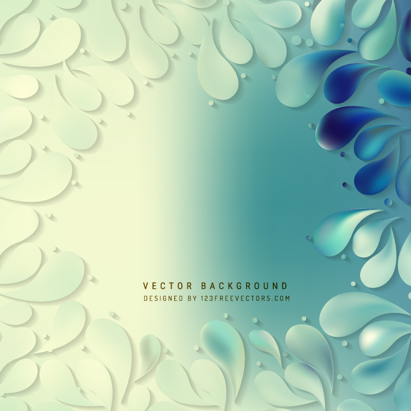Floral Ornamental Drops Background