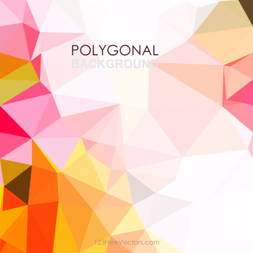Colorful Polygonal Triangular Background Clip Art