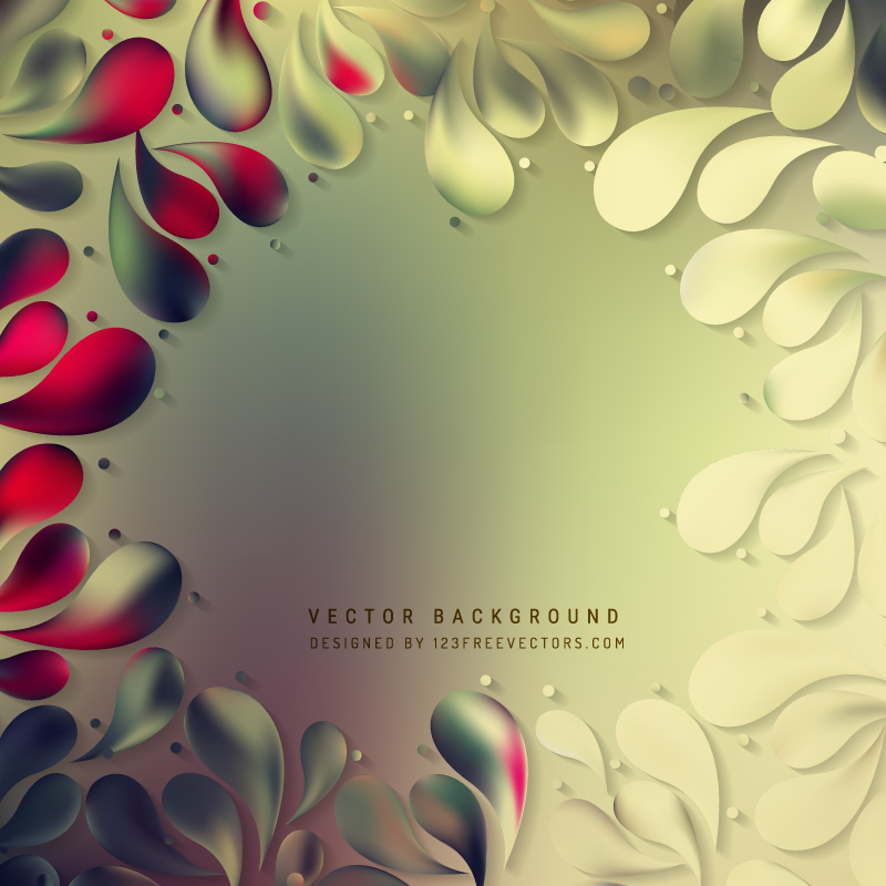 Abstract Ornamental Drops Background