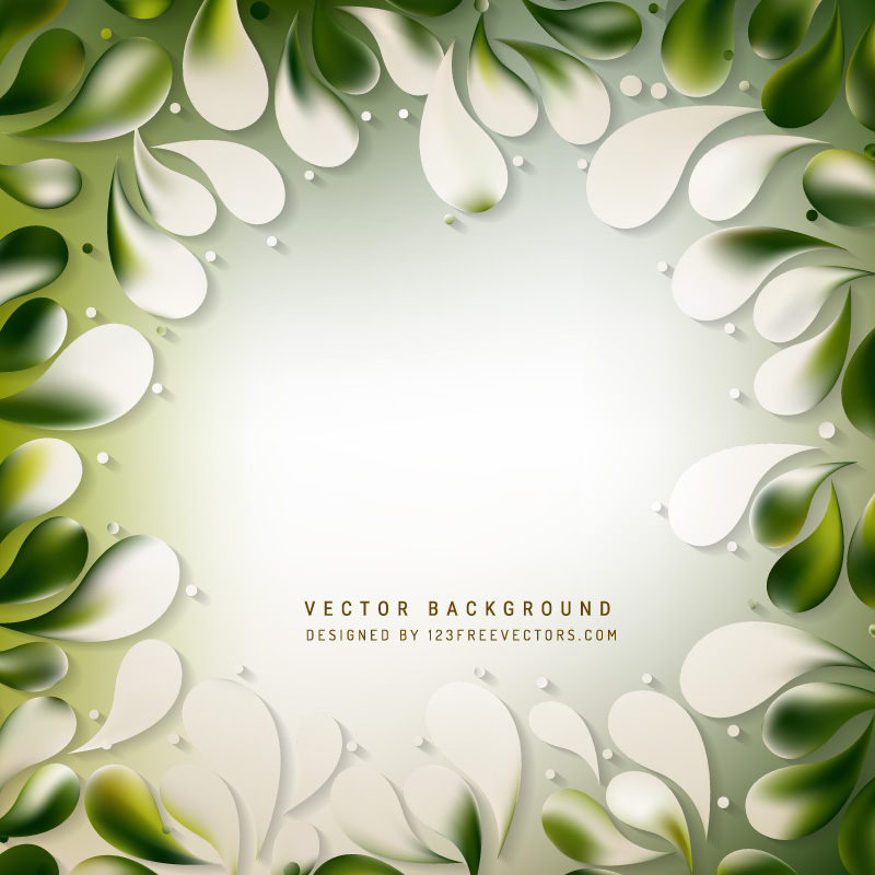 Abstract Floral Drops Background